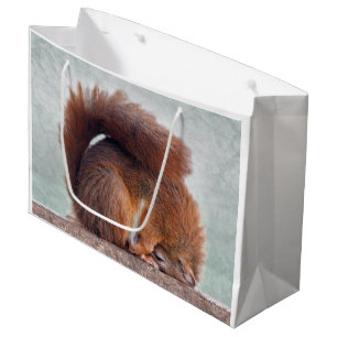 Lotus Squirrel Geschenktasche Große Geschenktüte