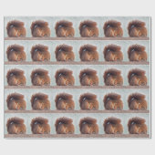 Lotus Squirrel Wrapper Geschenkpapier (Flach)