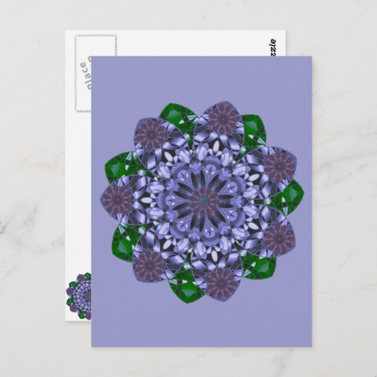 Lotus Star Postkarte (Vorne/Hinten)