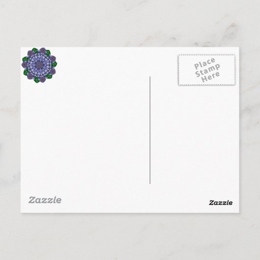 Lotus Star Postkarte (Rückseite)