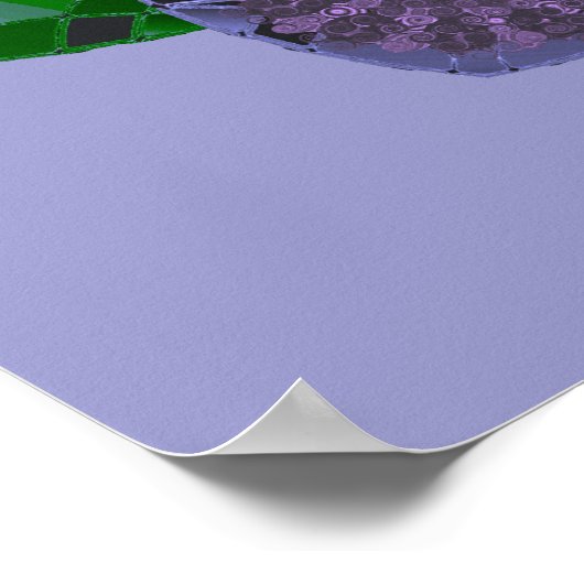 Lotus Star Print Poster (Ecke)