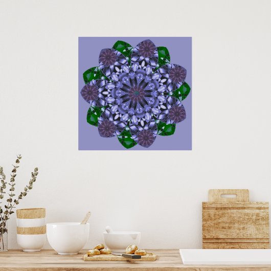 Lotus Star Print Poster (Küche)