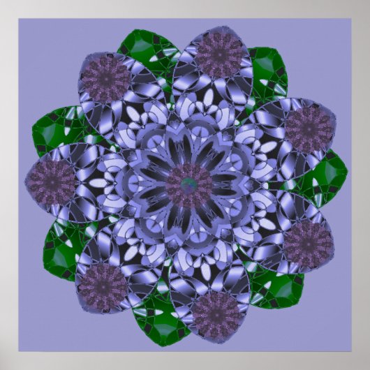 Lotus Star Print Poster (Vorne)