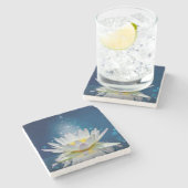 Lotus Steinuntersetzer (Seitenansicht)