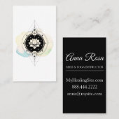 *~* Lotus-Stern-heiliger Symbol-Mond zum Visitenkarte (Vorne/Hinten)