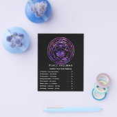Lotus-Stille | Lila Mandala-Design Flyer (Einzeln)