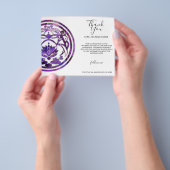 Lotus-Stille | Lila Mandala-Design Flyer (Gruppe)