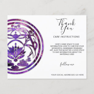 Lotus-Stille Lila Mandala-Design Flyer