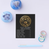 Lotus-Stillness | Goldenes Mandala-Design Flyer (Einzeln)