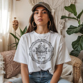 Lotus Style Lace Design T-Shirt