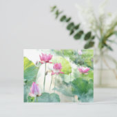 Lotus Summer, ätherisches Foto, Postkarte (Stehend Vorderseite)