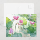 Lotus Summer, ätherisches Foto, Postkarte (Vorne/Hinten)