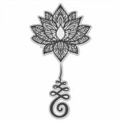 Lotus Swirl Aufkleber (Vorderseite)