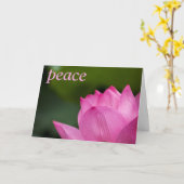 Lotus Sympathy Card Karte (Gelbe Blume)