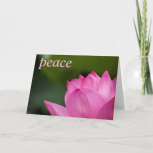 Lotus Sympathy Card Karte