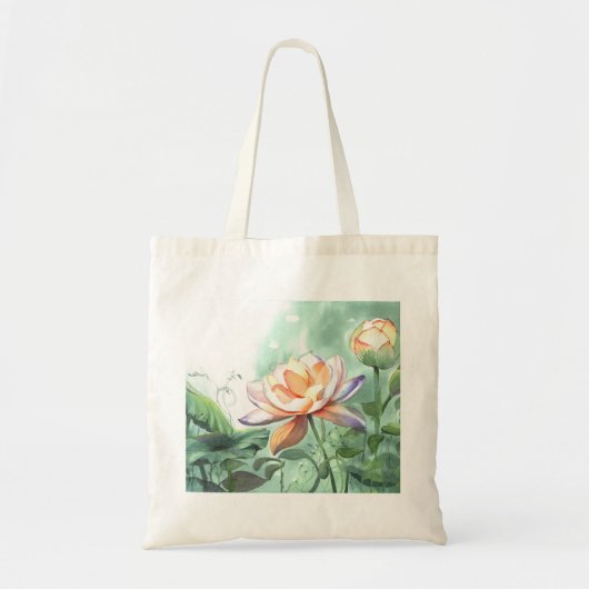 Lotus-Taschentuch Tragetasche (Vorne)