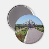 Lotus-Tempelweg Magnet (Vorderseite/Rückseite)