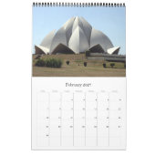 Lotus temple delhi kalender (Feb 2027)