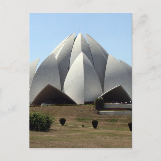 Lotus temple delhi postkarte (Vorderseite)