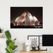 Lotus Temple Poster (Heimbüro)