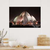 Lotus Temple Poster (Küche)