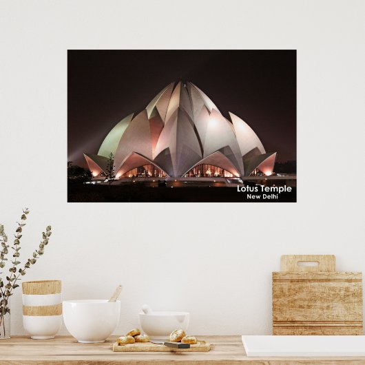 Lotus Temple Poster (Küche)