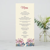 Lotus Tibetan Art Wedding Einladung (Stehend Vorderseite)