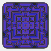 Lotus Tile Quadratischer Aufkleber (Vorderseite)