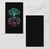 Lotus Tree Life Meditat Spiritualität Visitenkarte (Vorne/Hinten)