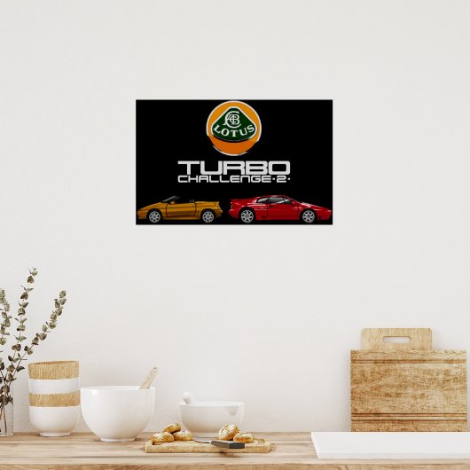 Lotus Turbo Challenge 2 Poster (Küche)