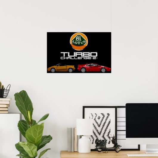 Lotus Turbo Challenge 2 Poster (Heimbüro)