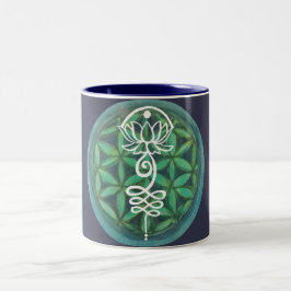 Lotus Unalome Zweifarbige Tasse