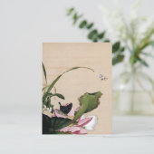 Lotus und Arrowhead Fine Art Postkarte (Stehend Vorderseite)