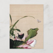 Lotus und Arrowhead Fine Art Postkarte (Vorderseite)