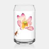 Lotus und Grasshopper Dosenglas (Vorderseite)