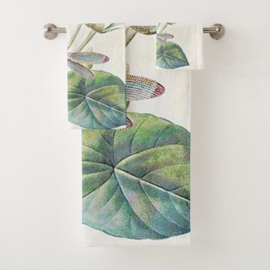 Lotus und Libelle Badhandtuch Set (Insitu)