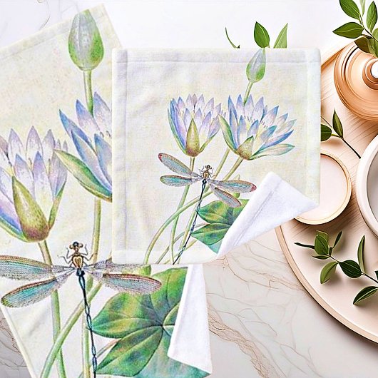 Lotus und Libelle Badhandtuch Set