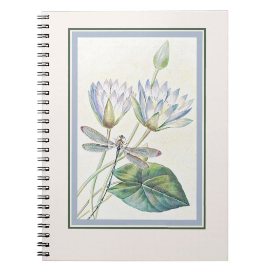 Lotus und Libelle Notizblock (Vorderseite)