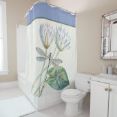 Lotus- und Libellenduschvorhang Duschvorhang (Beispiel)