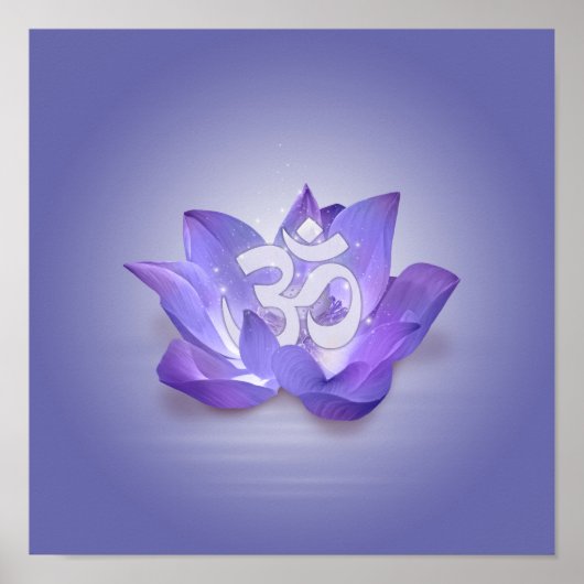 Lotus und OM-Symbol Poster (Vorne)