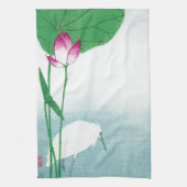 Lotus und White Heron, Koson, Ukiyo-e Handtuch (Vertikal)