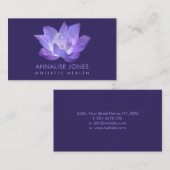 Lotus und Yin Yang Visitenkarte (Vorne/Hinten)