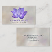 Lotus und Yin Yang Visitenkarte (Vorne/Hinten)