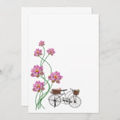 Lotus und Zyklus Einladung (Vorne/Hinten)