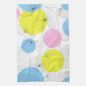 Lotus Verlasse farbenfrohe Flecken Muster Geschirrtuch (Vertikal)