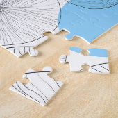 Lotus Verlasse farbenfrohe Flecken Muster Puzzle (Seite)