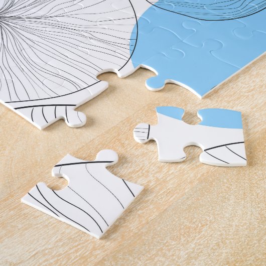 Lotus Verlasse farbenfrohe Flecken Muster Puzzle (Seite)