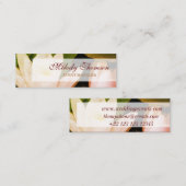 Lotus , Visitenkarte, Größe: Mini, 7,6 cm x 2,5 cm Mini Visitenkarte (Vorne/Hinten)