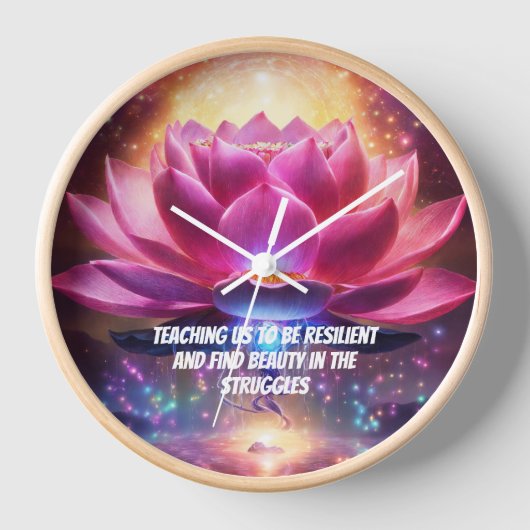 LOTUS-Wanduhr Uhr (Vorderseite)