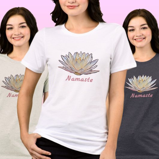 Lotus Wasserlilie Blossom Pastell Floral Tri-Blend Shirt